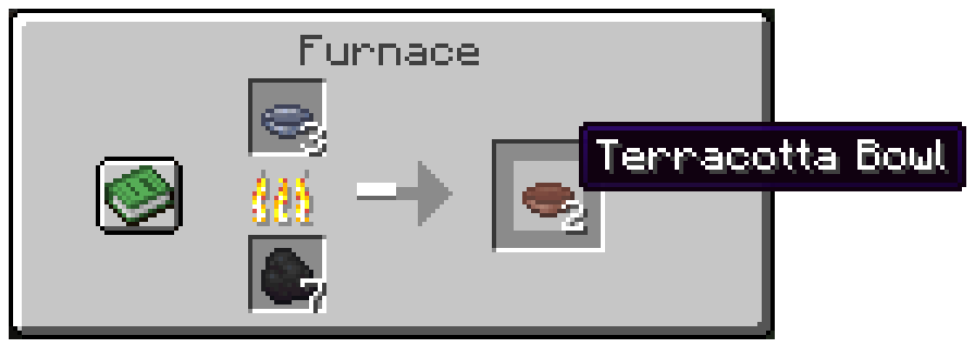 A clay bowl firing into a terracotta bowl in a furnace